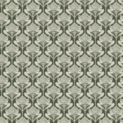 Bushland Beauty - Waratah Floral (Forest Green)