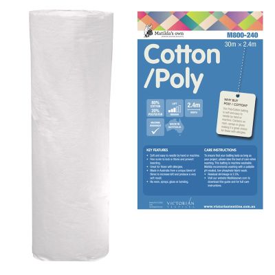 Matilda's Own Poly/Cotton Batting (M800-240) x 10"