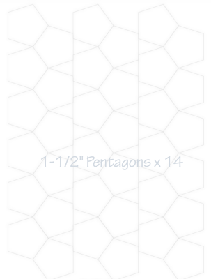 1-1/2" Pentagons x 14 (DOWNLOAD)