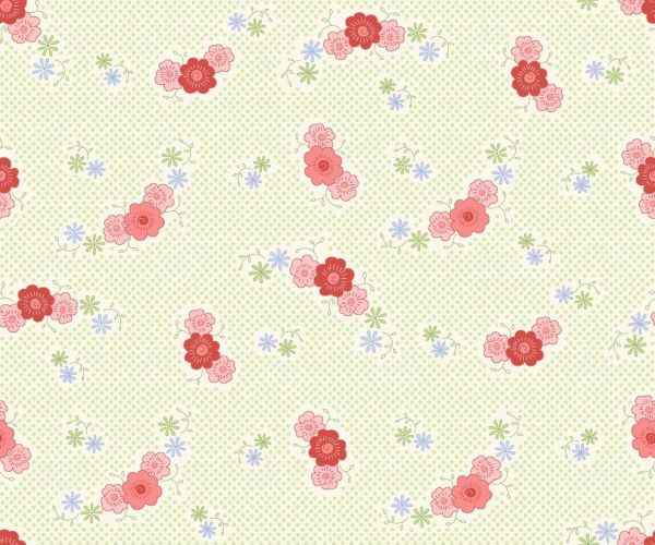 Fancywork Box – Green Vintage Floral