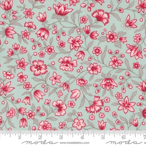 My Summer House summer flowers florals aqua x 10