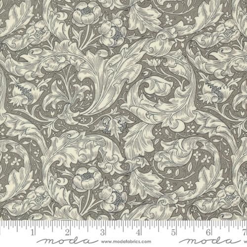 Ebony Suite Bachelors Button Florals Leaf Best Of Morris Charcoal x 10