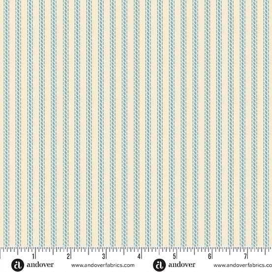 Cozy House (Blue Stripes On Cream)