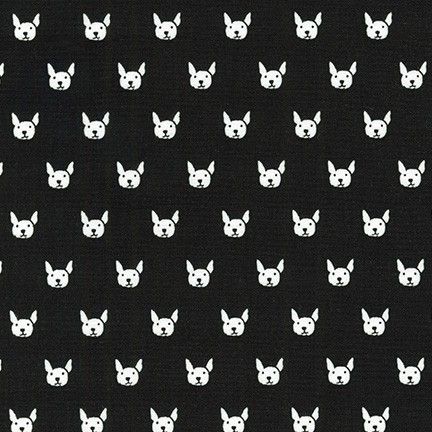 Whiskers & Tails – French Bulldog Faces (Black)