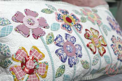 Flower garden postcard pattern