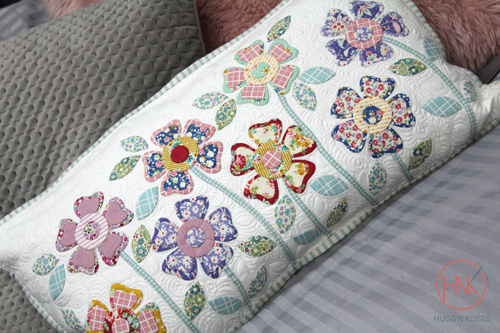 Flower garden postcard pattern