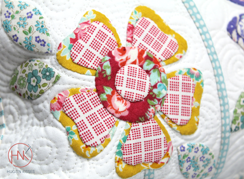 Flower garden postcard pattern