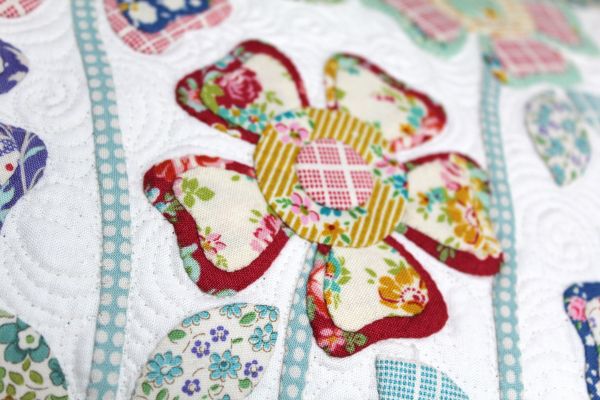 Flower garden postcard pattern