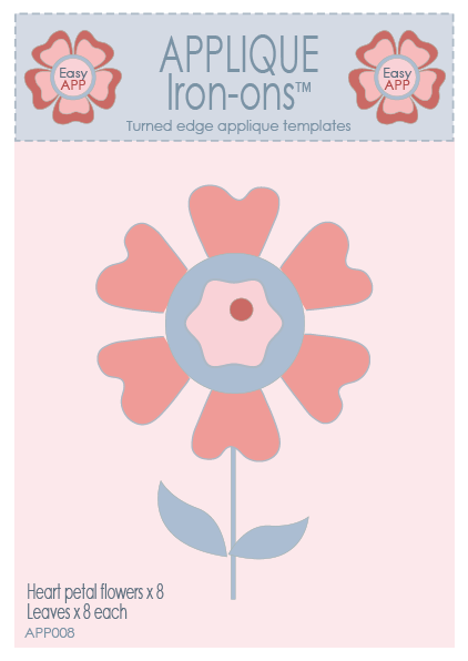 Heart petal flowers Easy APP template pack