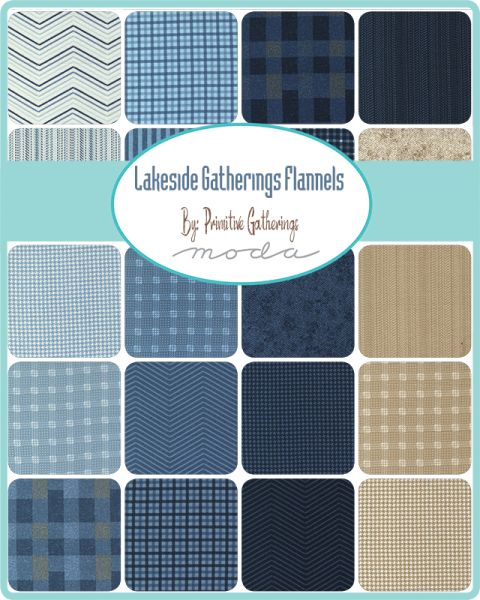 Lakeside Gatherings flannel - Mist x 10