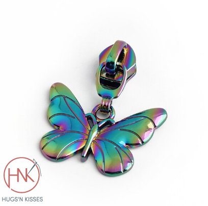 zipper pulls size 5 - Butterfly