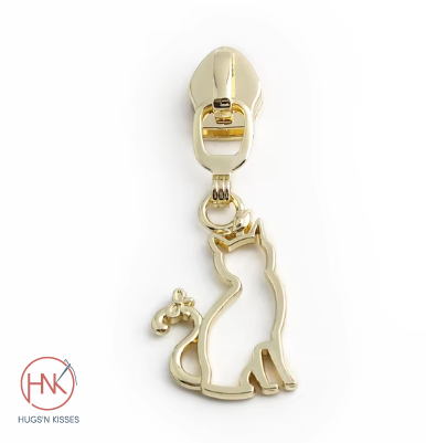 zipper pulls size 5 - Cat