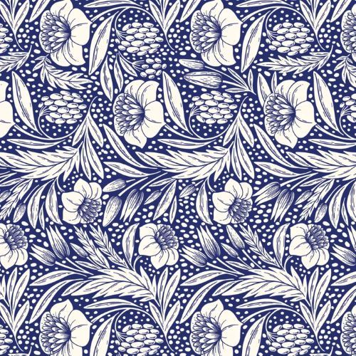 Devonstone Wideback - Blue Floral 108