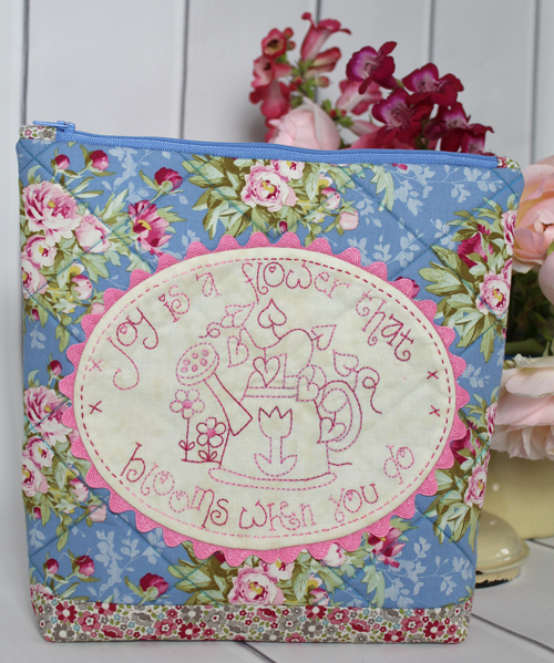 Blooming Joy Zipper Pouch 