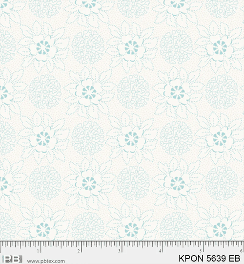 Koi Pond (Set Flower Cotton - Blue)