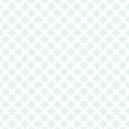 Vintage Flora (Sparkle-Aqua) x 10