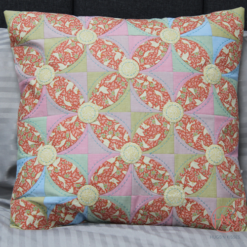 Retro Rhythm: A Songbird Symphony cushion set - Quilters Companion project