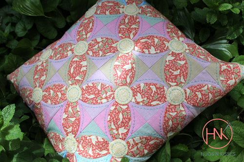 Retro Rhythm: A Songbird Symphony cushion set - Quilters Companion project
