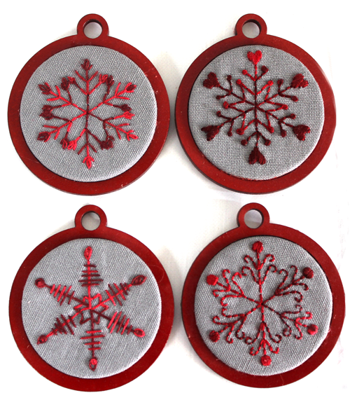 Snowflake Christmas Ornament Set