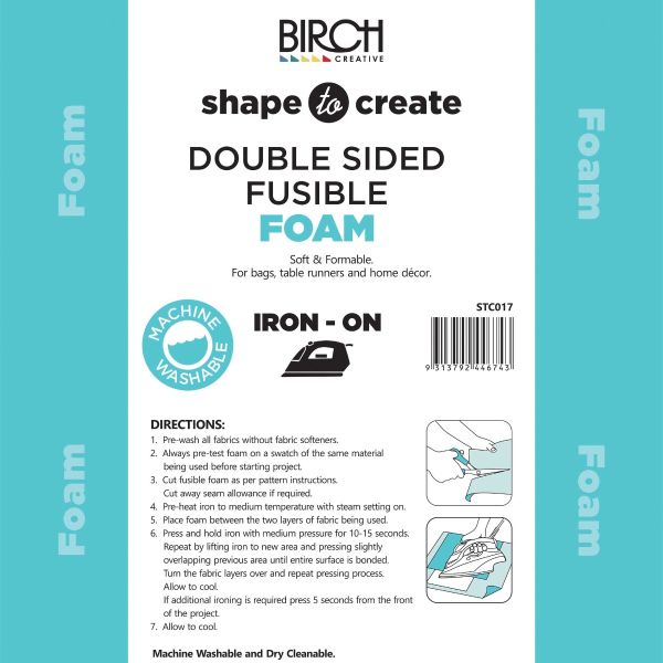 Shape To Create Foam Plus Iron On (Cream)