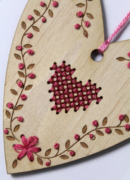 Stitched Heart Ornament