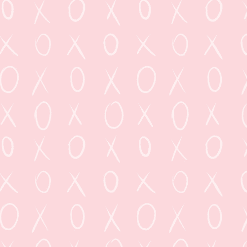 XOXO Hugs & Kisses (Light Pink) x 10
