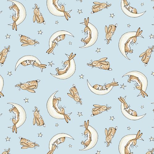 GHMILY 2022 Sleepy Hares (Light Blue) x 10